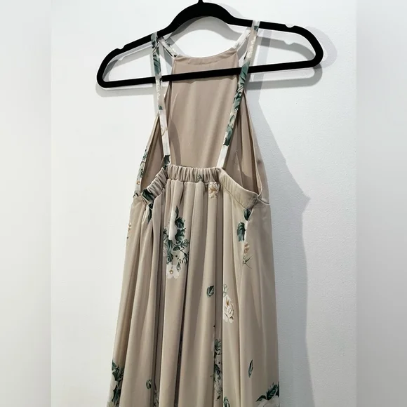 Show Me Your MuMu Amanda High Neck Sleeveless Floral Chiffon Maxi Dress size XS - Picture 7 of 10
